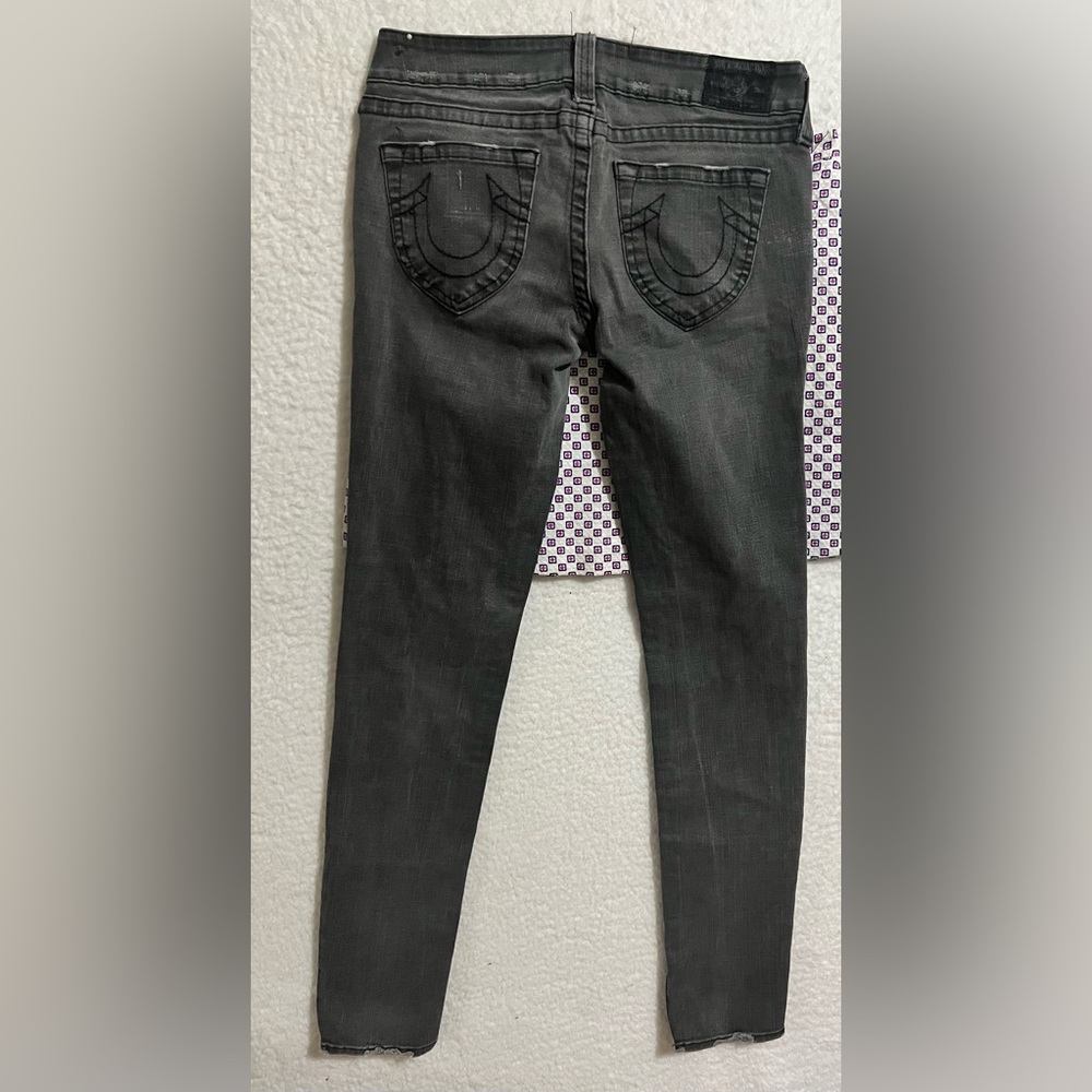 True Religion Charcoal Skinny Jeans